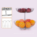 Multifunctional and practical stainless steel mesh fruit basket  metal bowl  fruit basket